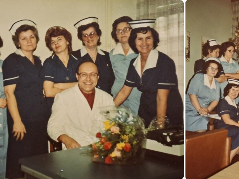 Odjelne sestre sa šefom, dr. Bruckom (1984.)