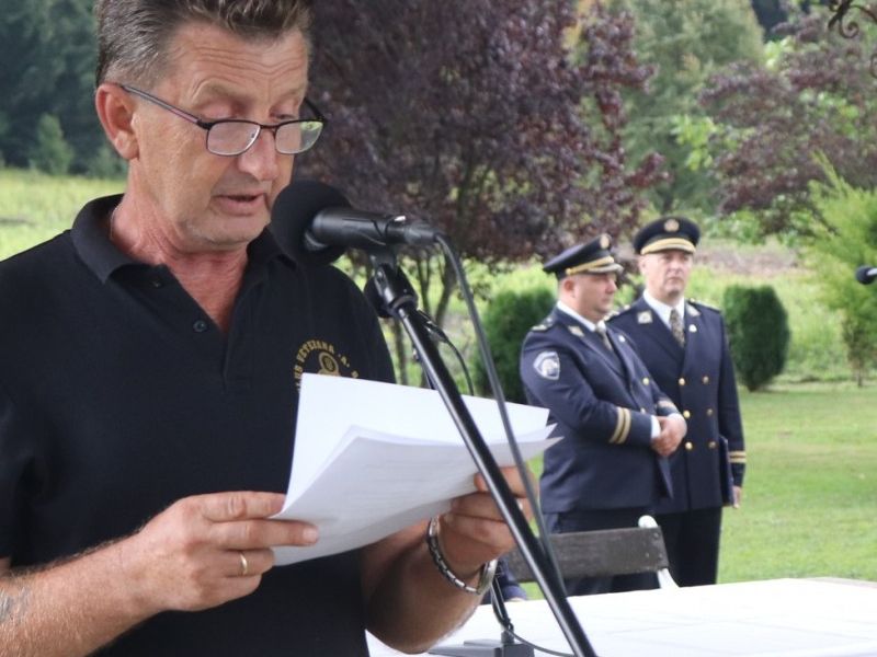 Predsjednik kluba veterana A satnije Mladen Sabolović / Compas.hr