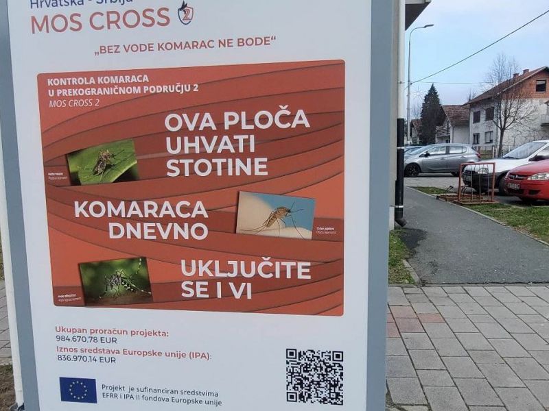 Udinska ulica u Lipiku u kojoj je pano postavljen / Compas.hr