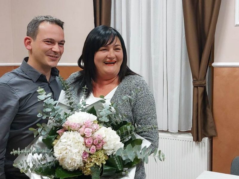 Predsjednik UO Pakrac - Lipik Marko Štor i Nada Zeljković, predsjednica Ceha za ugostiteljstvo i turizam / Compas.hr 