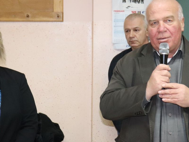 Predsjednica Zajednice Talijana Lionella Brisinello i gradonačelnik Lipika Vinko Kasana / Compas.hr
