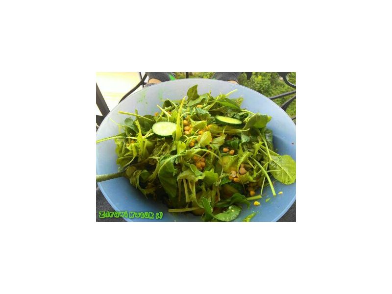 Salata sa zelenom bazom (recept 1)
