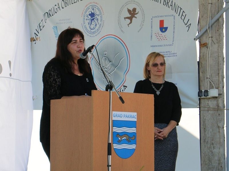 Ljiljana Alvir, predsjednica Saveza udruga obitelji zatočenih i nestalih hrvatskih branitelja