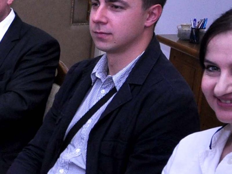 Marijan Širac, u sredini