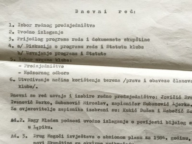 Zapisnik s Osnivačke skupštine