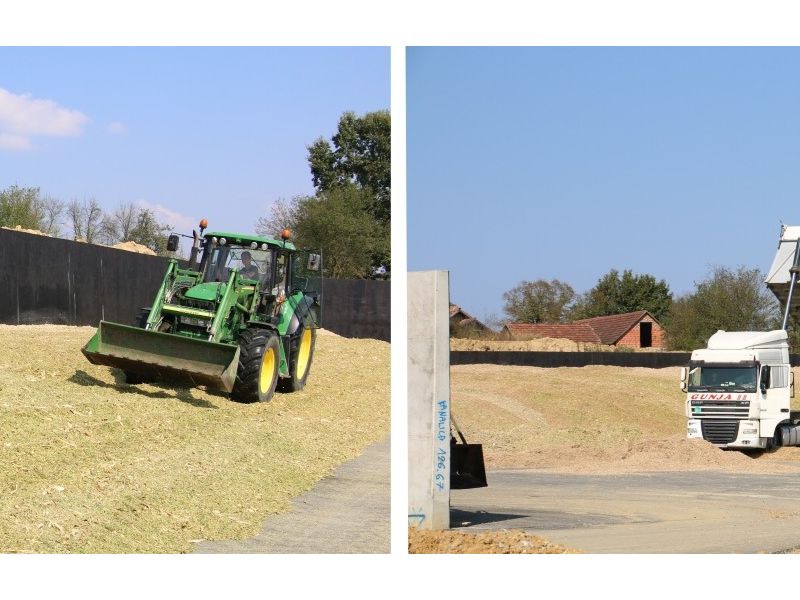 prikupljena količina drugog dana, 15. rujna (lijevo) i prikupljena količina 24. rujna