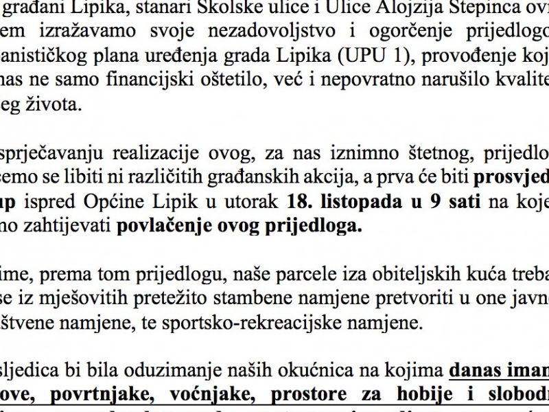Otvoreno pismo gradonačelniku