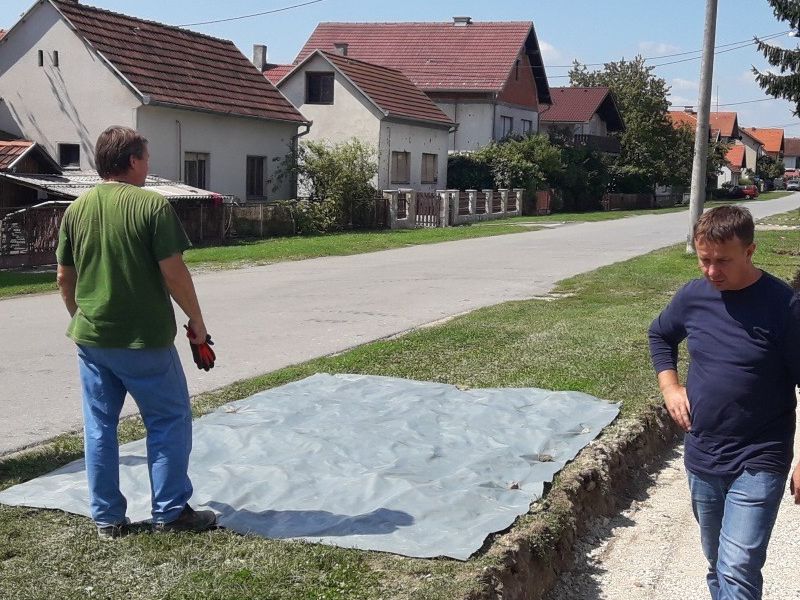 Radovi na nogostupu u Filipovcu, arhiva Compas