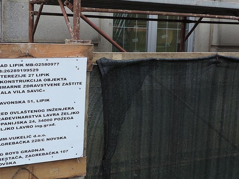 Radovi na zgradi ambulante (arhiva Compasa: prosinac 2014)