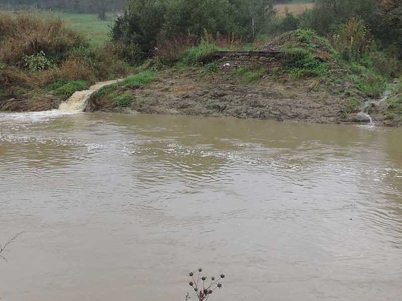 mjesto gdje je bio most između Brezina i Janje Lipe