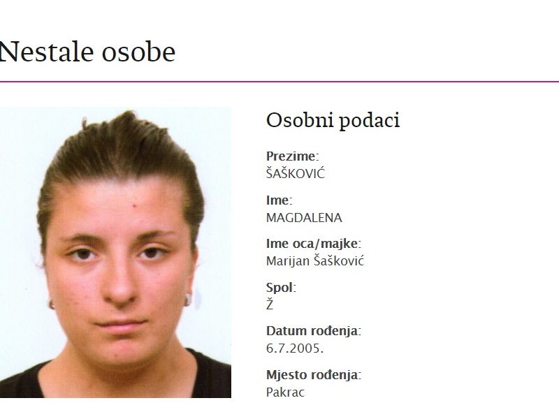 Foto: nestali.hr