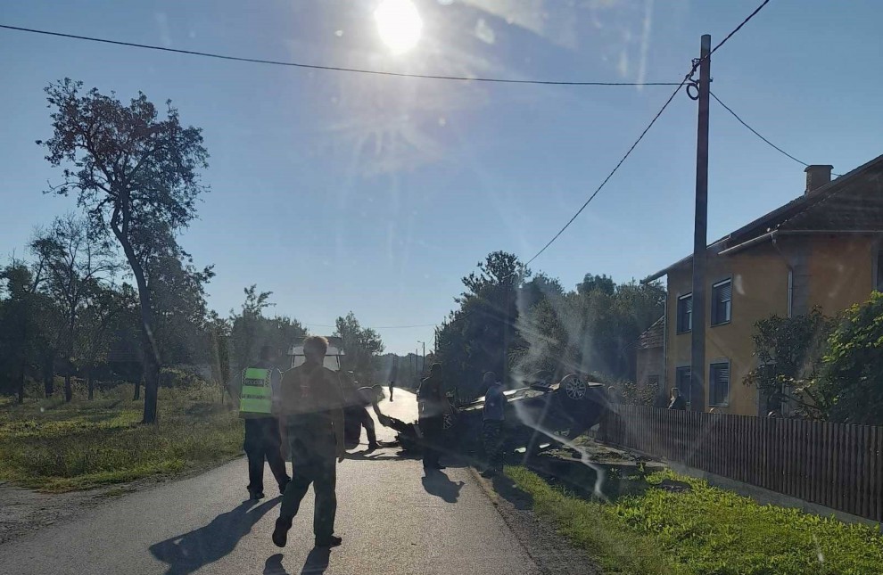 Prometna nesreća u Brezinama / Foto: čitatelj Compasa