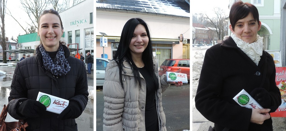 Kristina Kulhavi, Anita Novak i Milena Laškarin (s lijeva na desno)