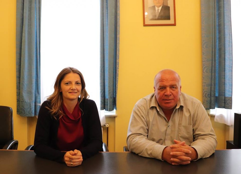 Regionalna koordinatorica razvoja PSŽ Senka Horvat i gradonačelnik Lipika Vinko Kasana