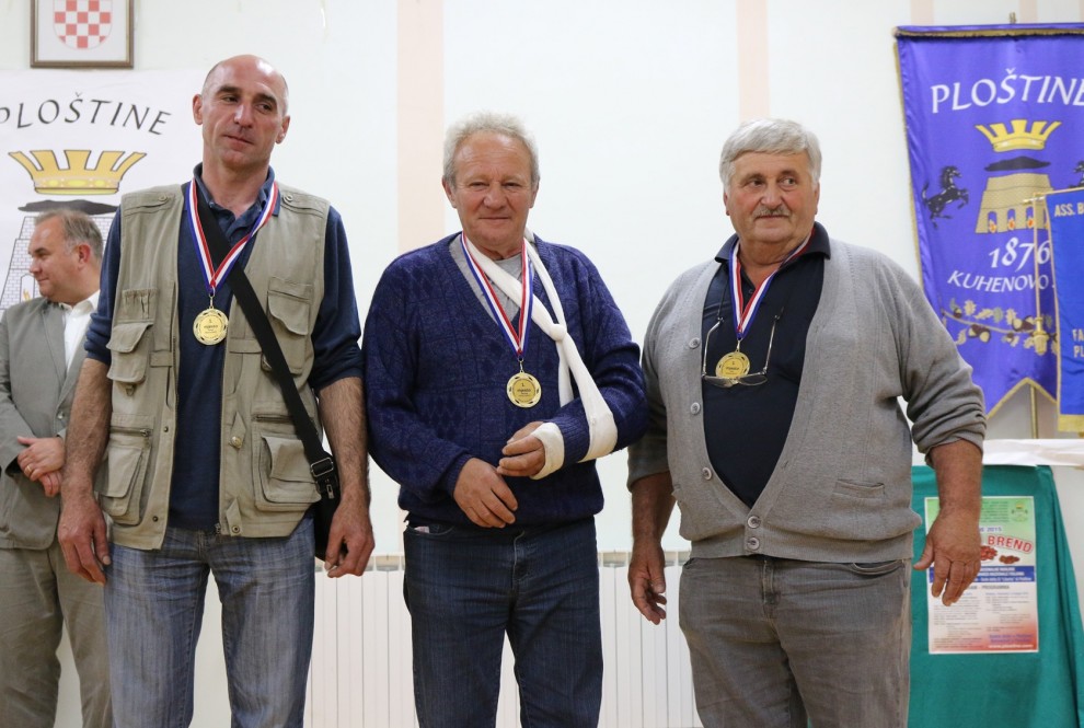 S lijeva: Petar Sabo, Slavko Matijašević i Antun Bruneta