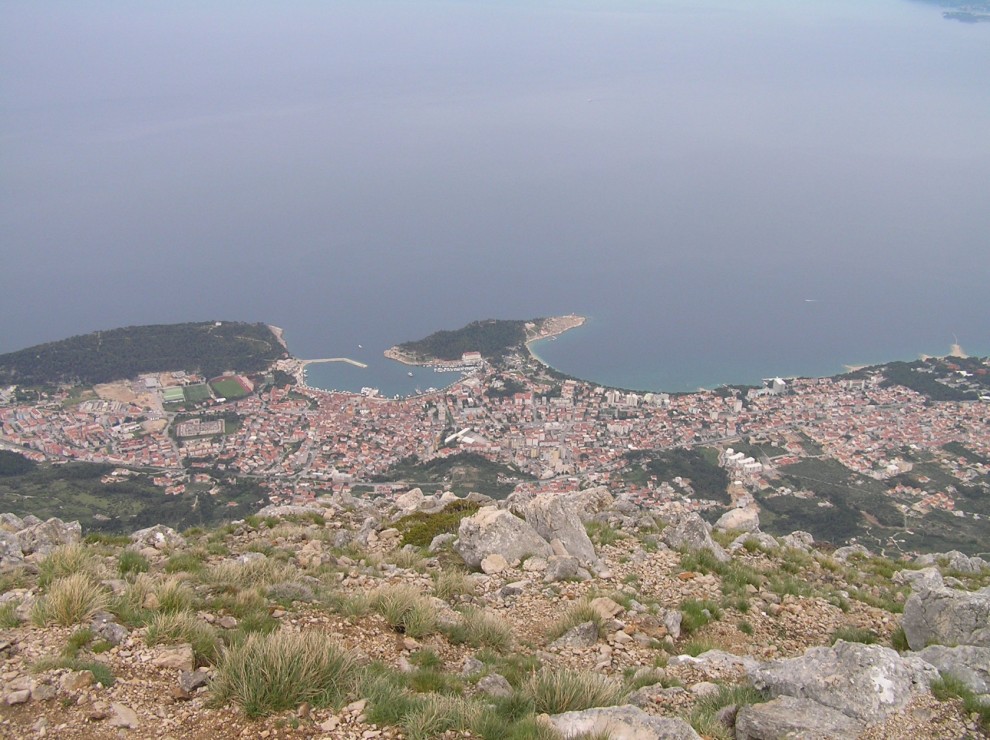 Pogled s Vošca na Makarsku